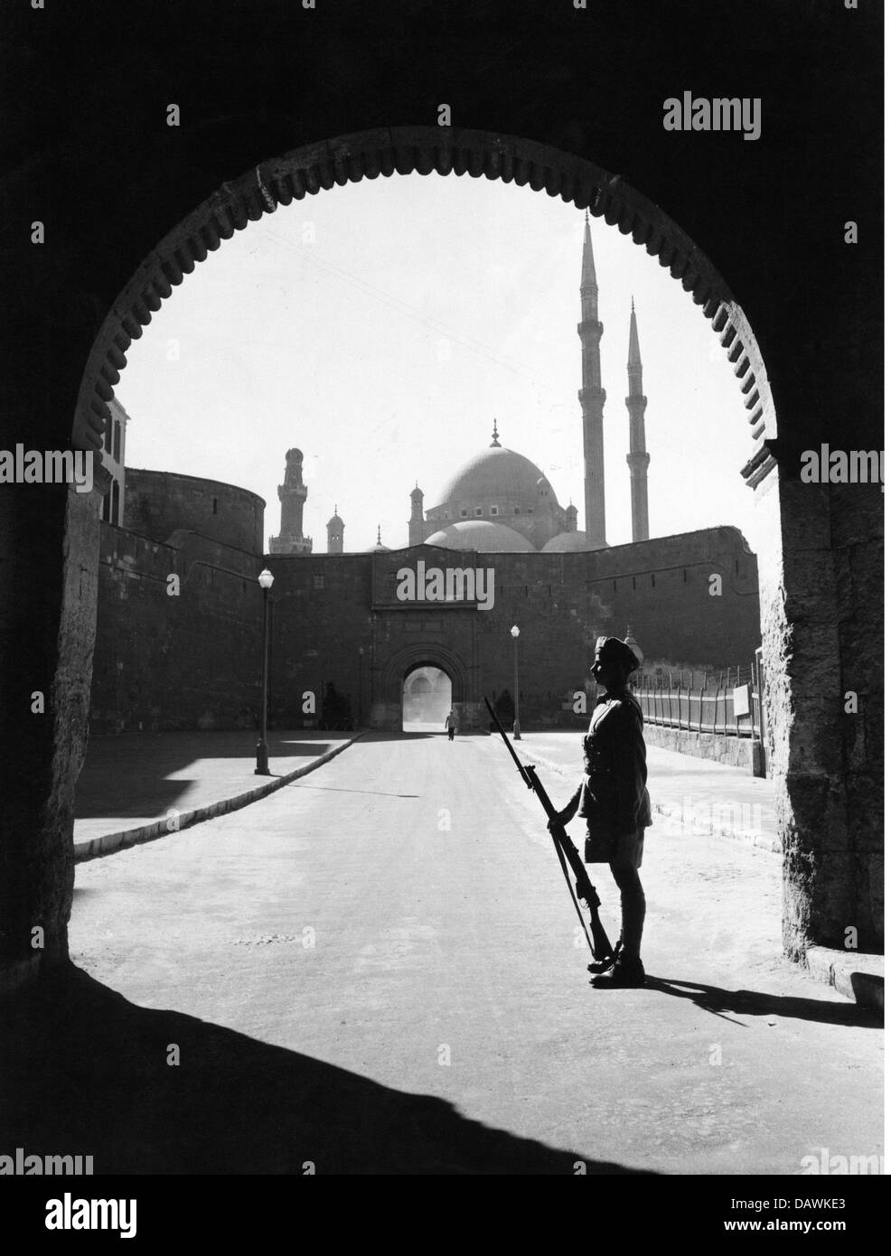 Geografia / viaggio, Egitto, Cairo, edifici, Cittadella con la Moschea di Mohamed Ali, foto scattata intorno agli anni '50, diritti aggiuntivi-clearences-non disponibile Foto Stock
