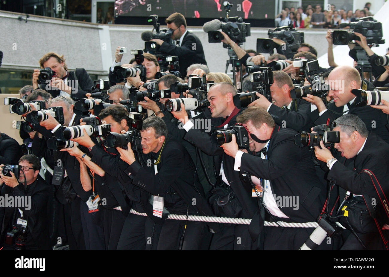 Fotografi foto alla premiere di 'A Mighty Heart" presso il Palais des Festivals a Cannes, Francia, 21 maggio 2007. Foto: Hubert Boesl Foto Stock