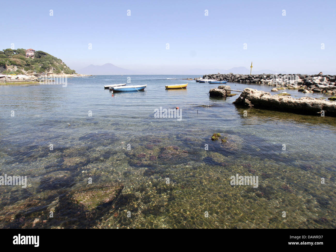 La foto mostra una baia di Napoli Marechiaro district, Napoli, Italia, 14 maggio 2007. Foto: Lars Halbauer Foto Stock