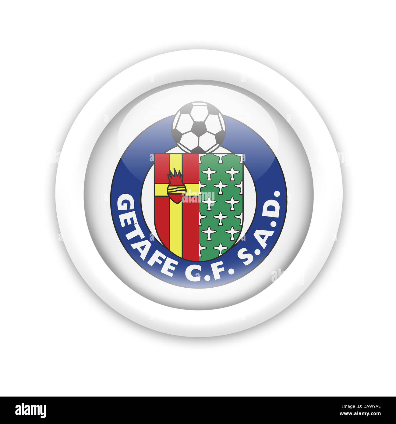 Geta fe C.F. S.A.D icona bandiera emblema simbolo del logo Foto Stock