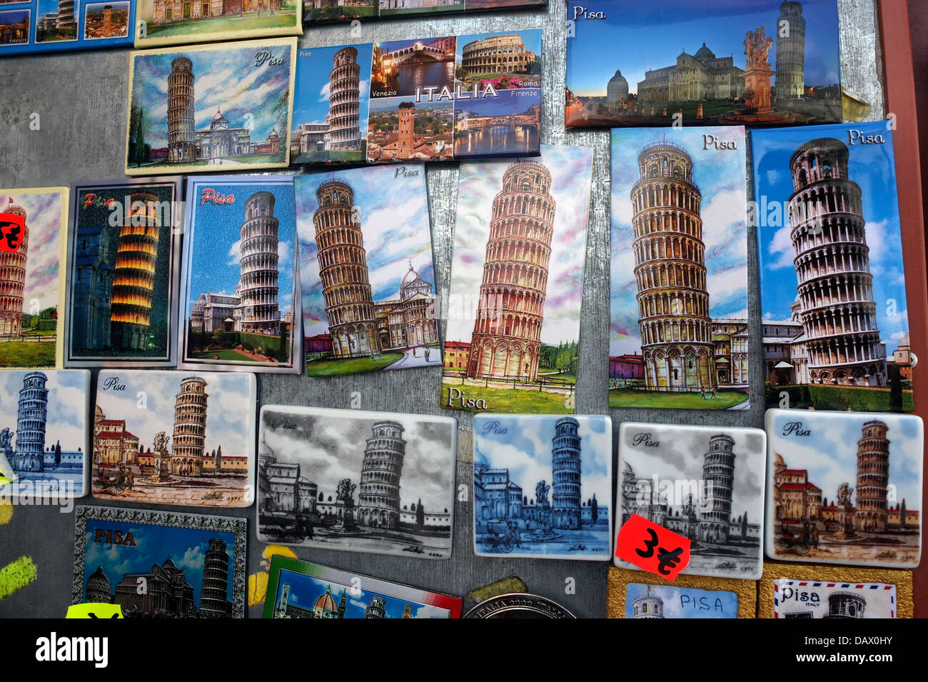 Pisa la torre pendente Foto Stock