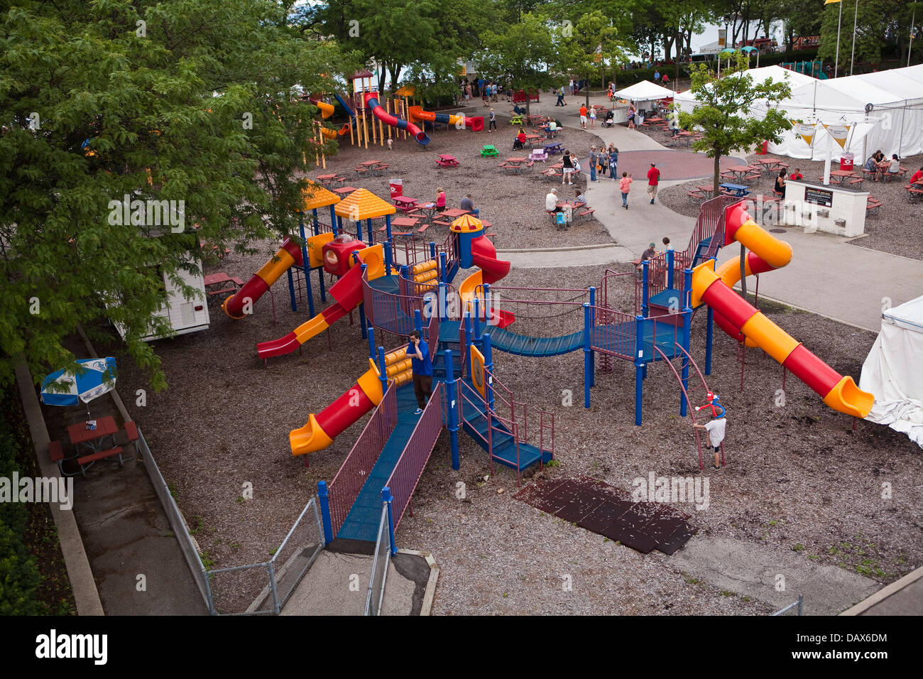 Teatro per bambini & PlayZone è visto sul Henry W. Maier Festival Park (Summerfest Grounds) in Milwaukee Foto Stock