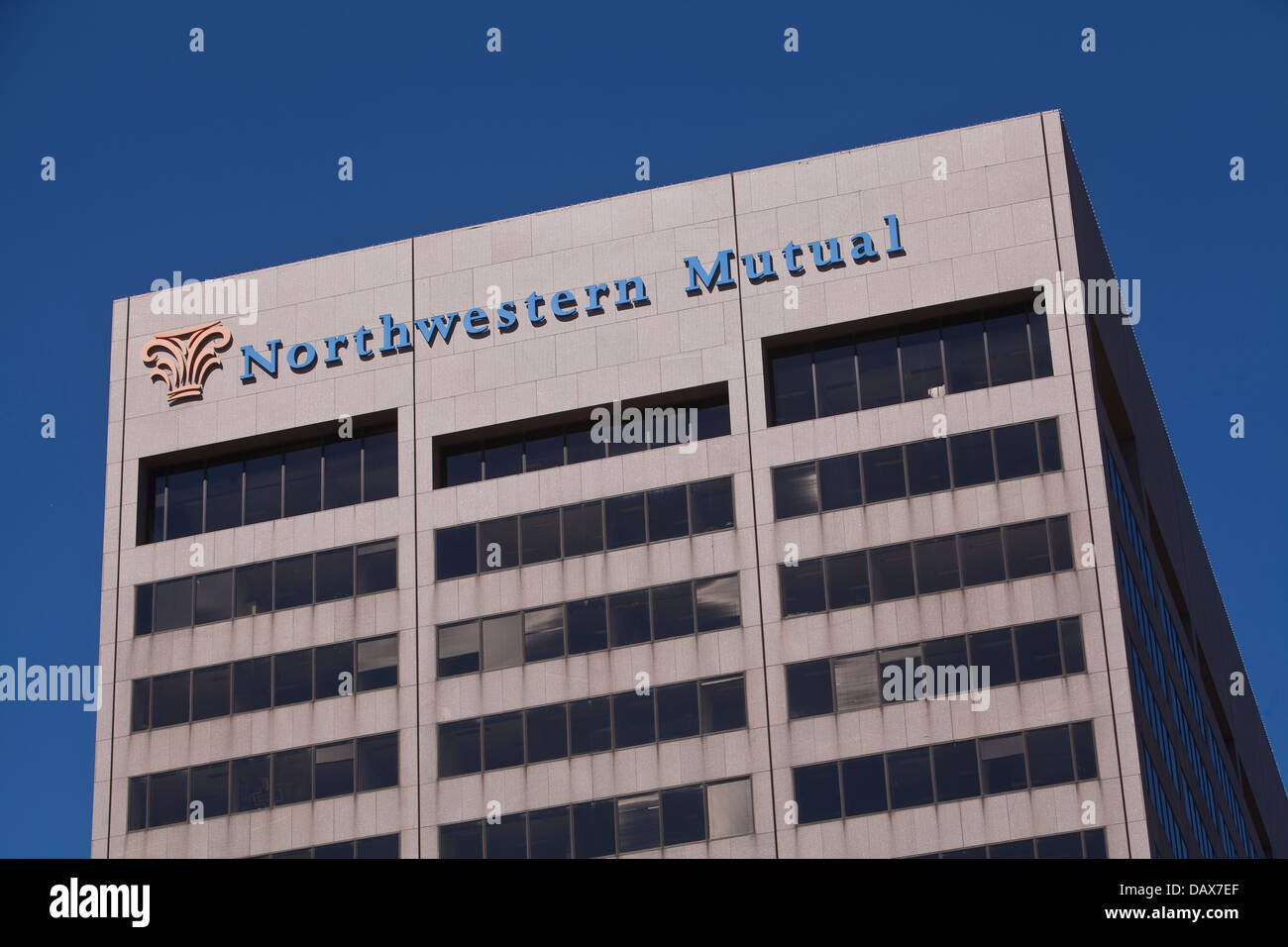 Northwestern mutuo sede è visto in Milwaukee Foto Stock