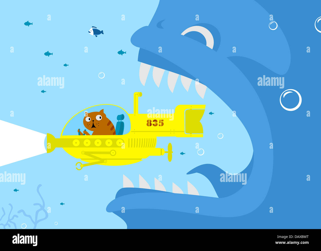 Avventura pericolosa Foto Stock