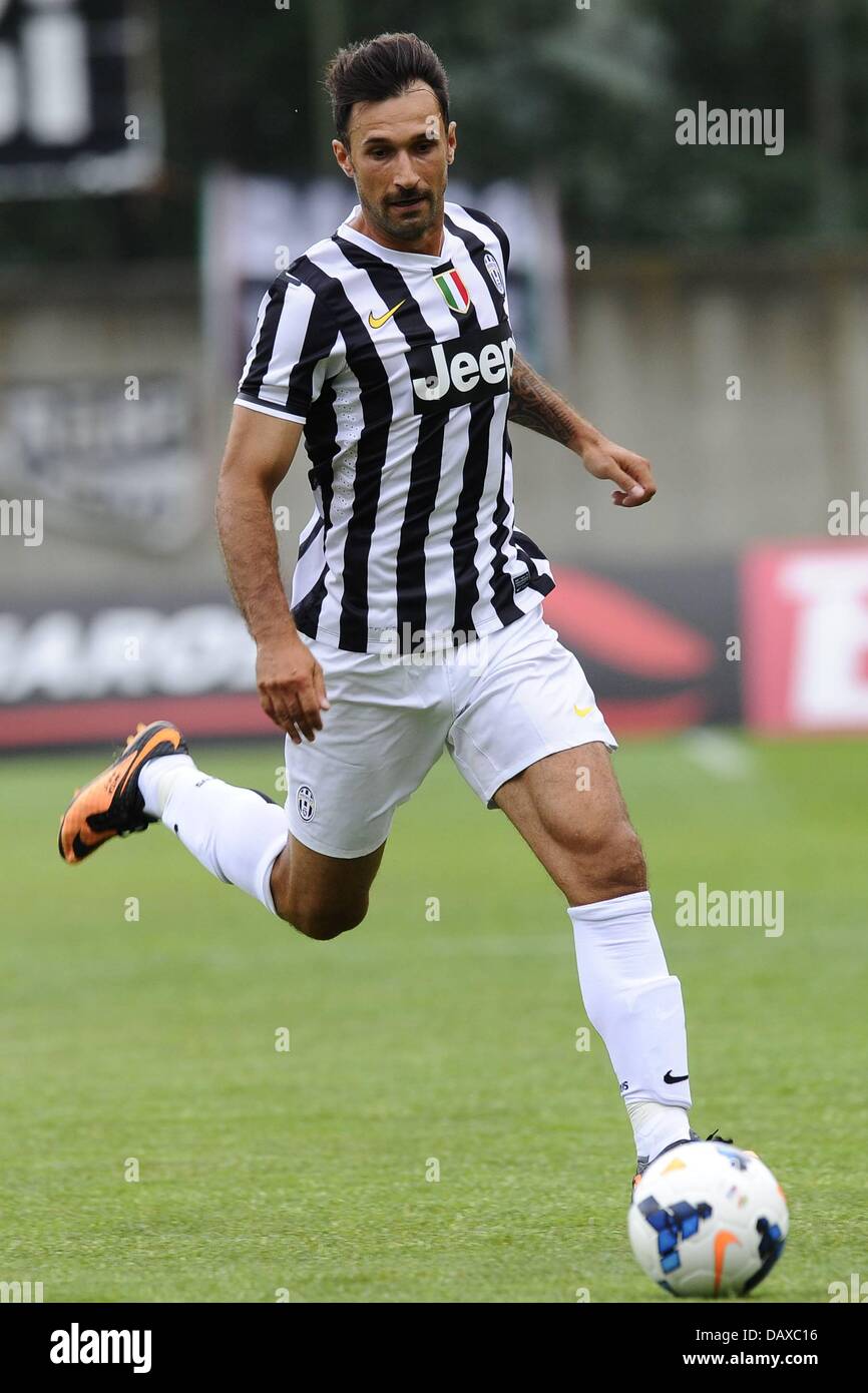 17.07,2013. Torino, Italia. La Juventus foto ritratto da 2013-14 squad. Foto di Mirko VUCINIC Foto Stock