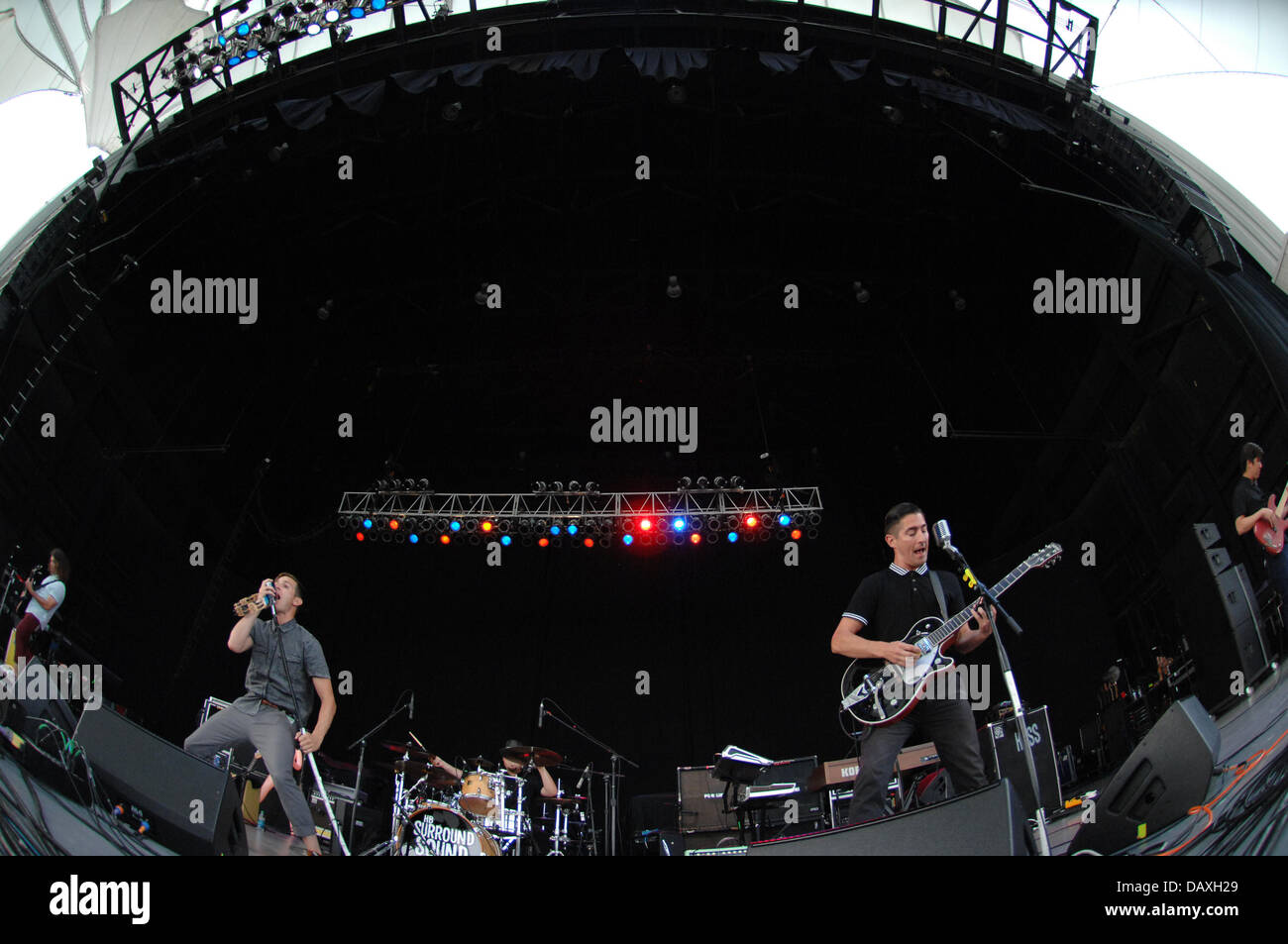 Portsmouth, Virginia, Stati Uniti d'America. 18 Luglio, 2013. Pennywise live presso il Padiglione Ntelos a Portsmouth. Credito: Jeff Moore/ZUMAPRESS.com/Alamy Live News Foto Stock