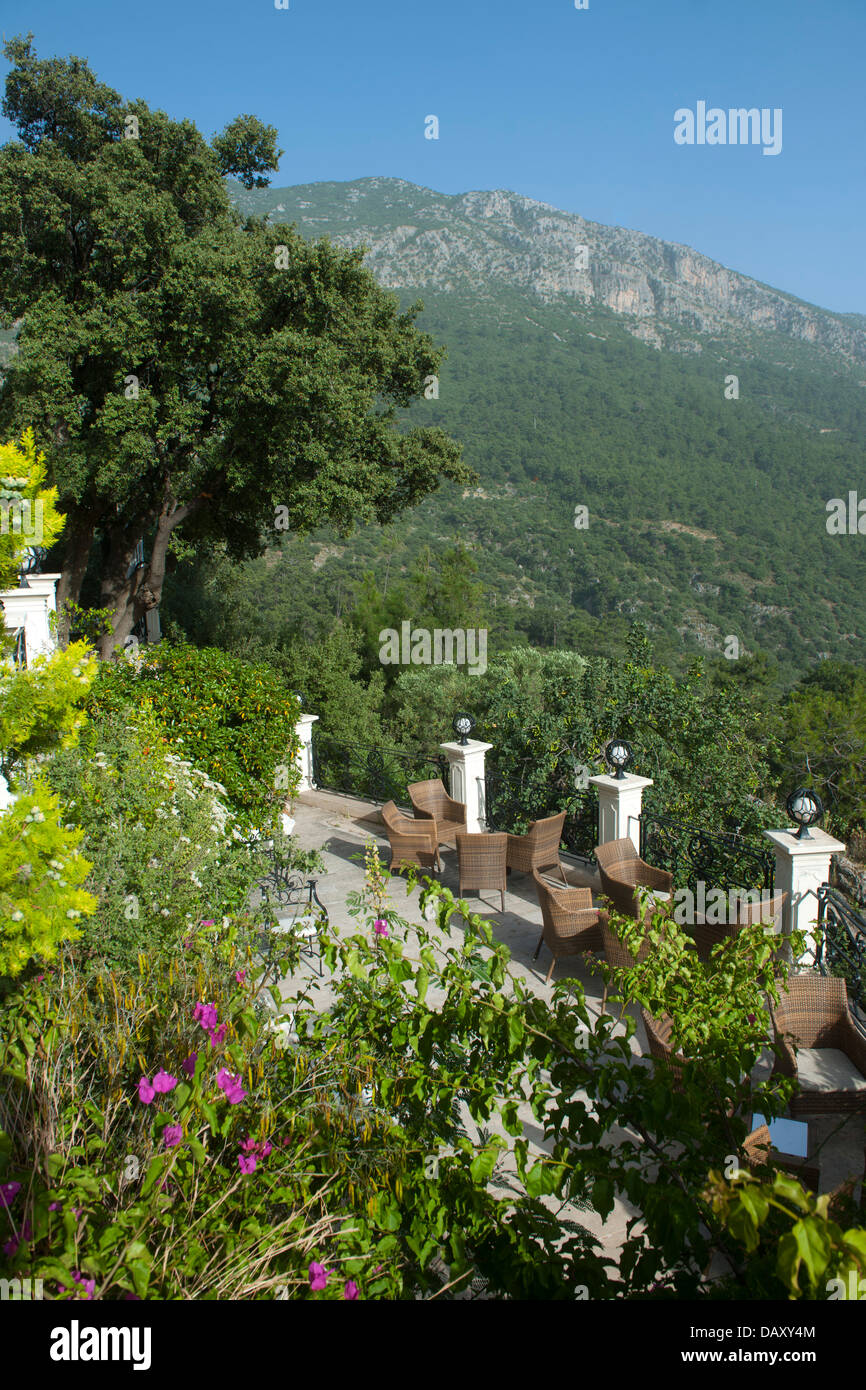 Türkei, Provinz Mugla, Fethiye, Ölü Deniz, Hotel Paradise Garden Foto Stock