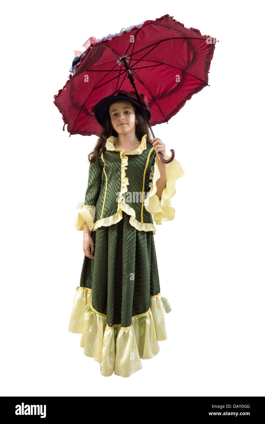 Bambina in costume Foto Stock