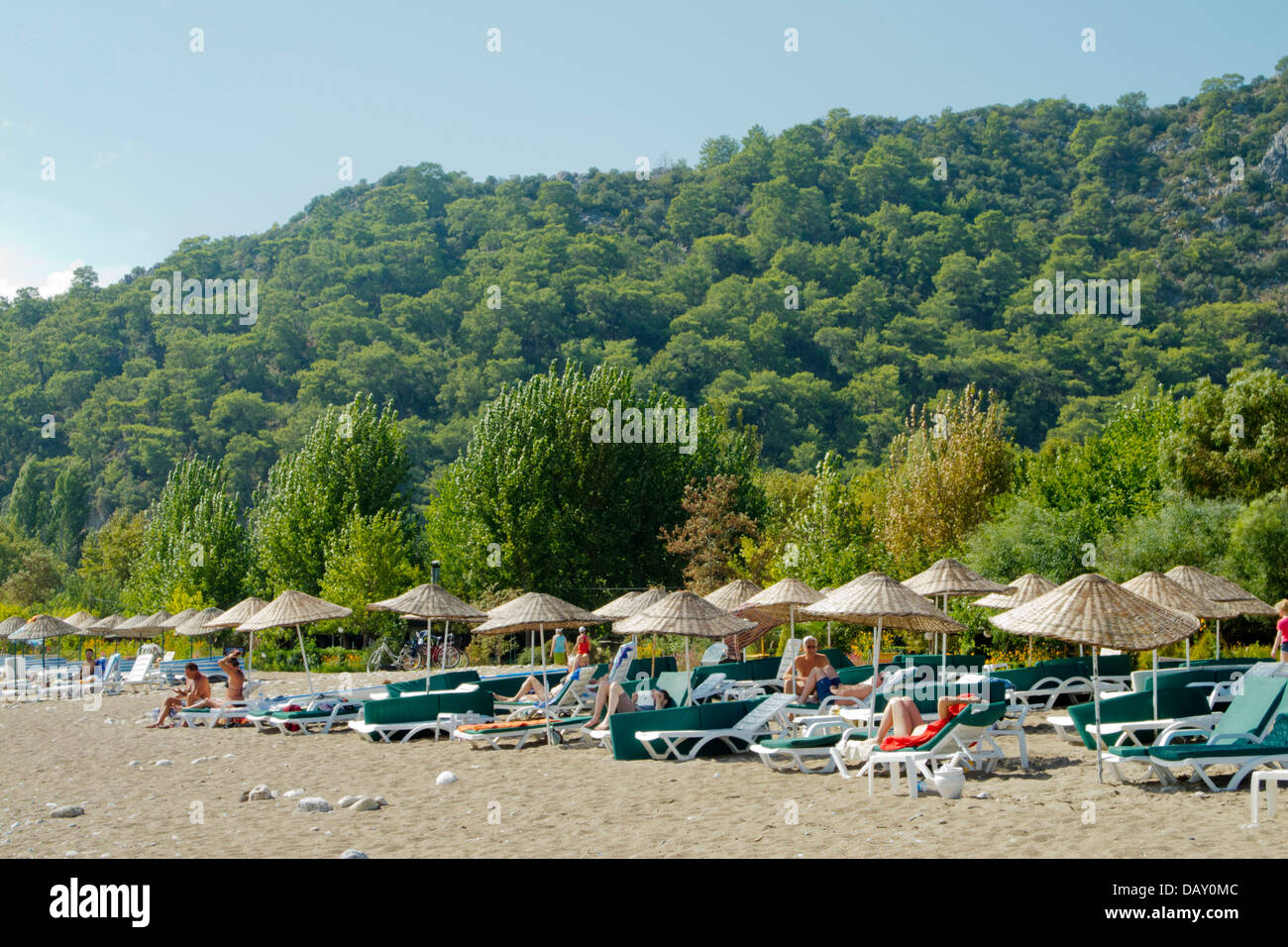 Asien, Türkei, Provinz Antalya, Strand beim Dorf Cirali bei Olympos Foto Stock