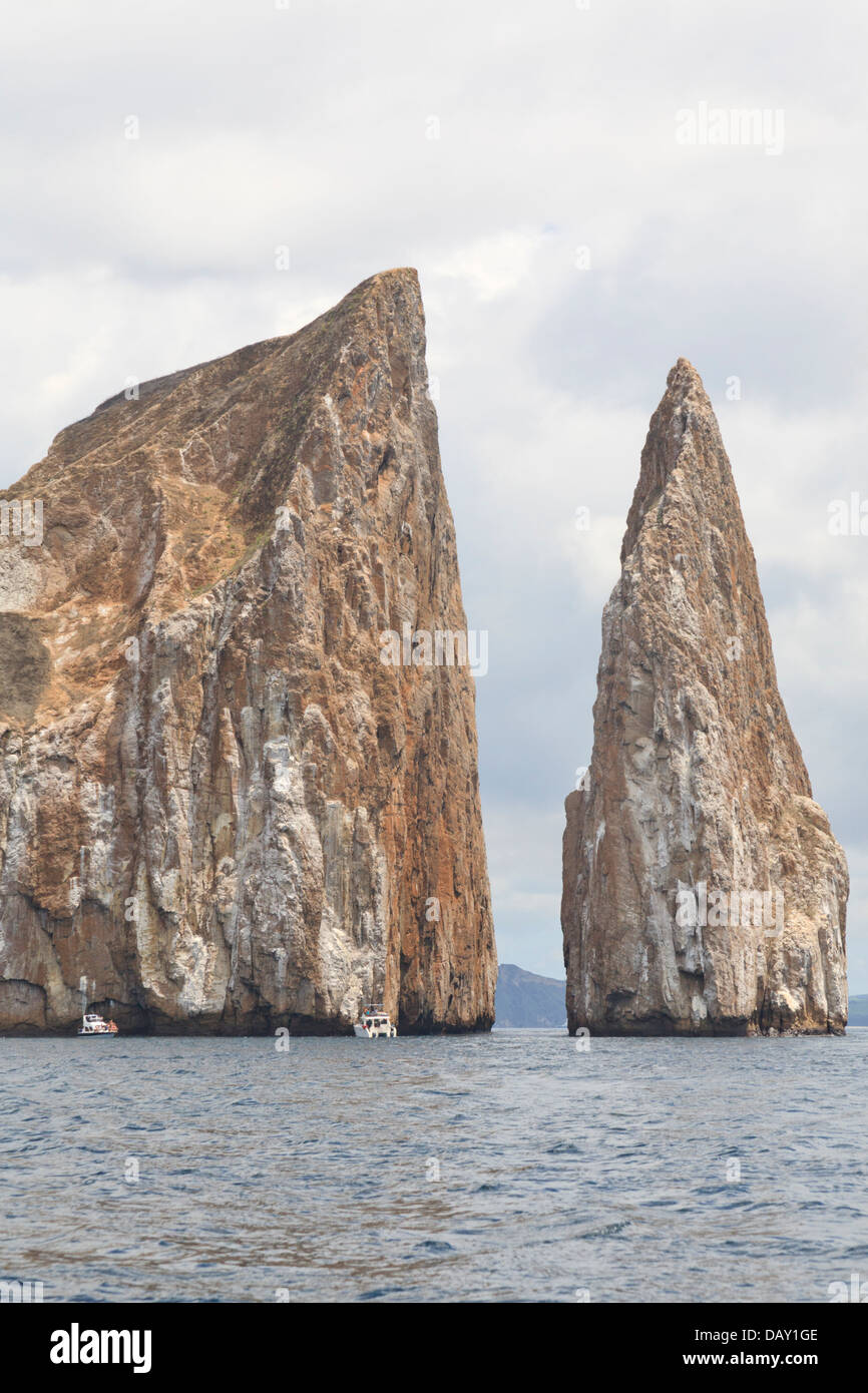 Kicker Rock, Leon Dormido, San Cristobal Island, Isole Galapagos, Ecuador Foto Stock