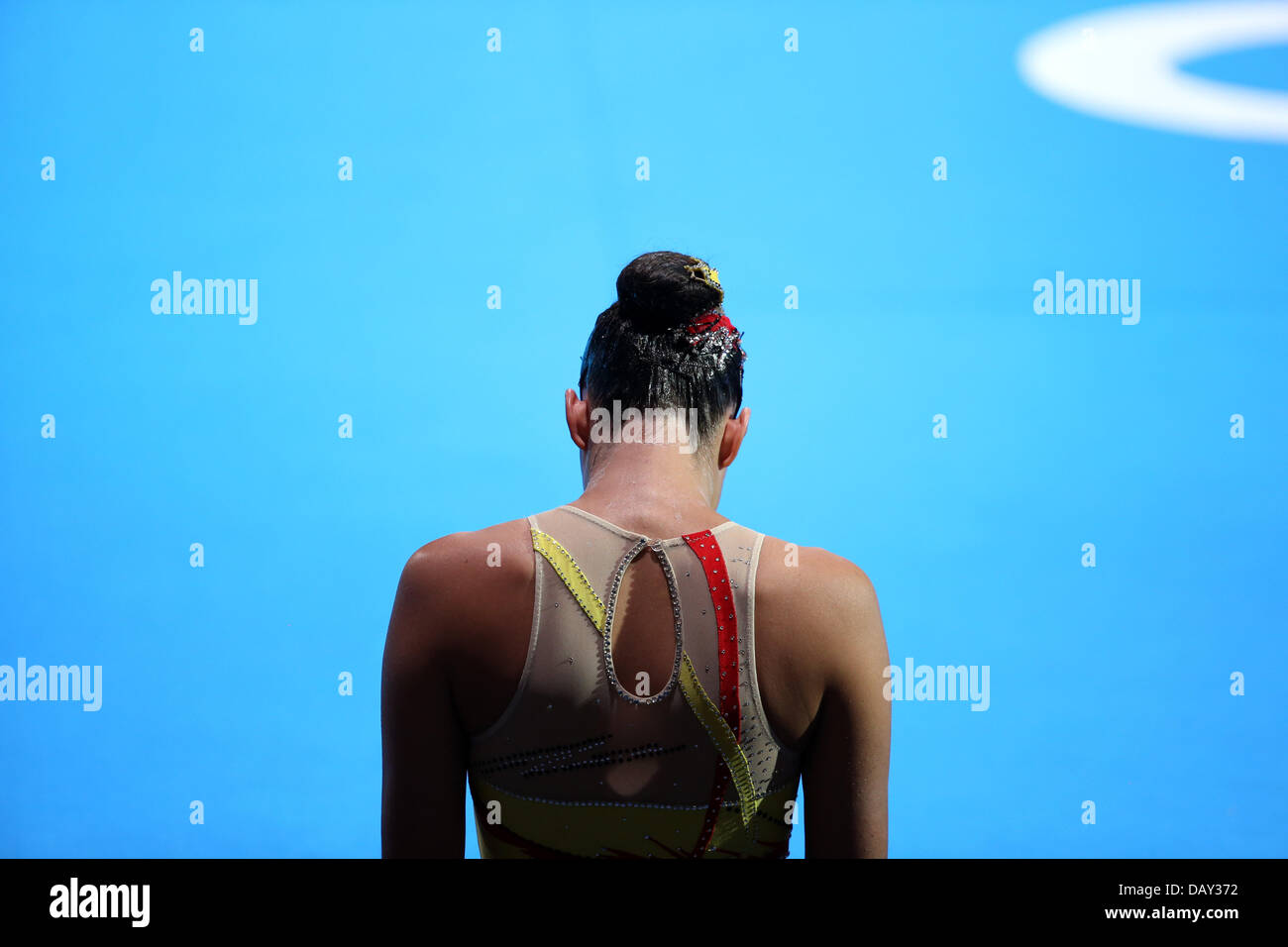 Barcellona, Spagna. Il 20 luglio, 2013. Kyra Felssner di Germania compie durante l'assolo tecnico nuoto sincronizzato finali del XV Campionati del Mondo di nuoto FINA a Palau Sant Jordi Arena di Barcellona, Spagna, 20 luglio 2013. Foto: Friso Gentsch/dpa/Alamy Live News Foto Stock