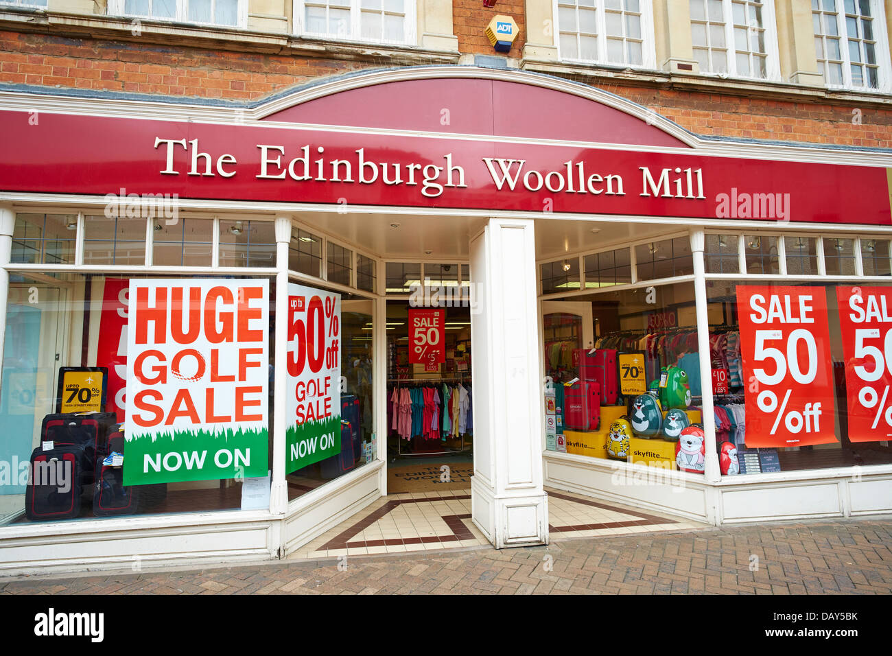 La Edinburgh Lanificio Shop Abington Street Northampton Northamptonshire REGNO UNITO Foto Stock