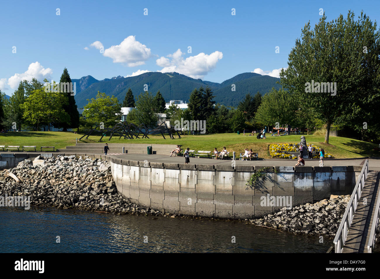 Il Waterfront Park. North Vancouver, British Columbia, Canada. Foto Stock