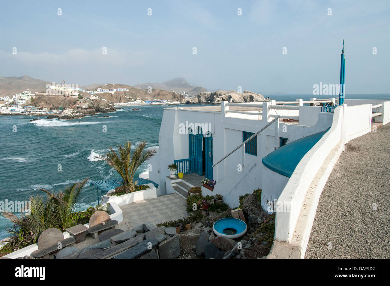 San Bartolo spiaggia nella provincia di Lima . Il Perù. Foto Stock