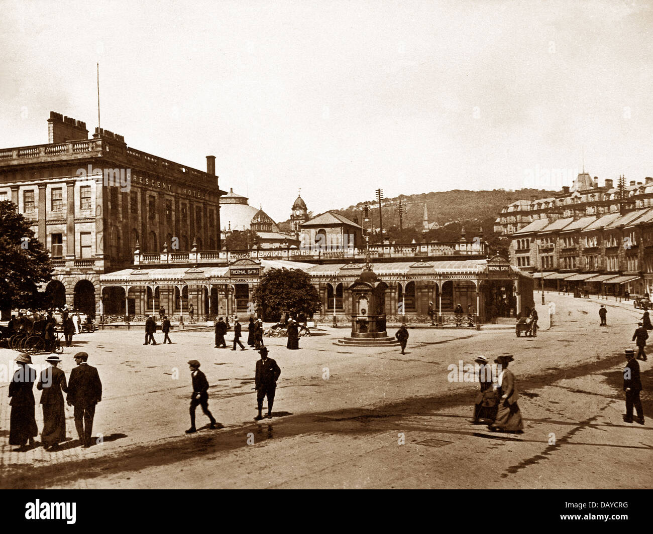 Buxton Bagni Termali periodo Vittoriano Foto Stock