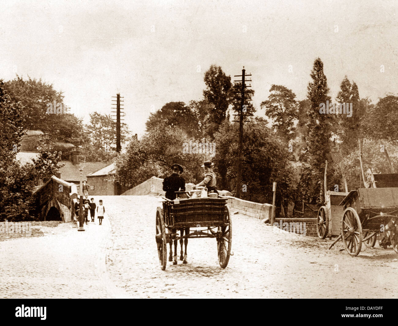 Walton-le-Dale vicino a Preston inizio novecento Foto Stock