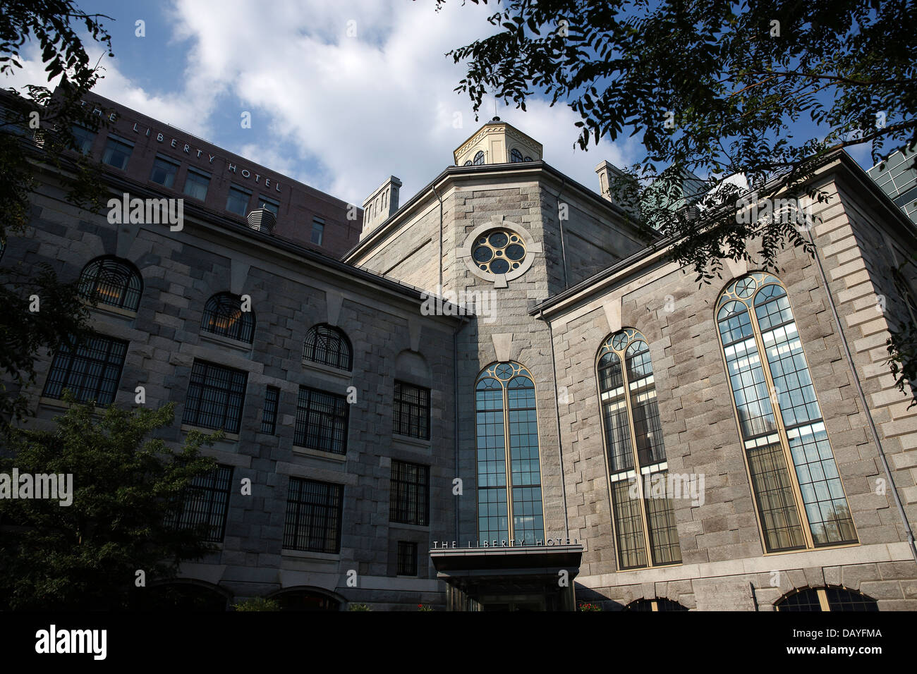 L'ex Charles Street Jail, ora il Liberty Hotel di Boston, Massachusetts Foto Stock