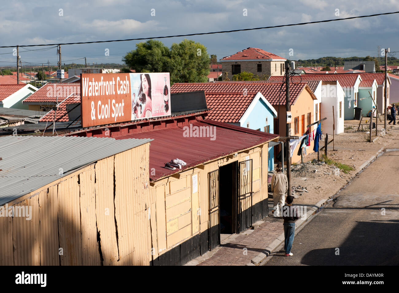 Khayelitsha township, Cape Town, Sud Africa Foto Stock