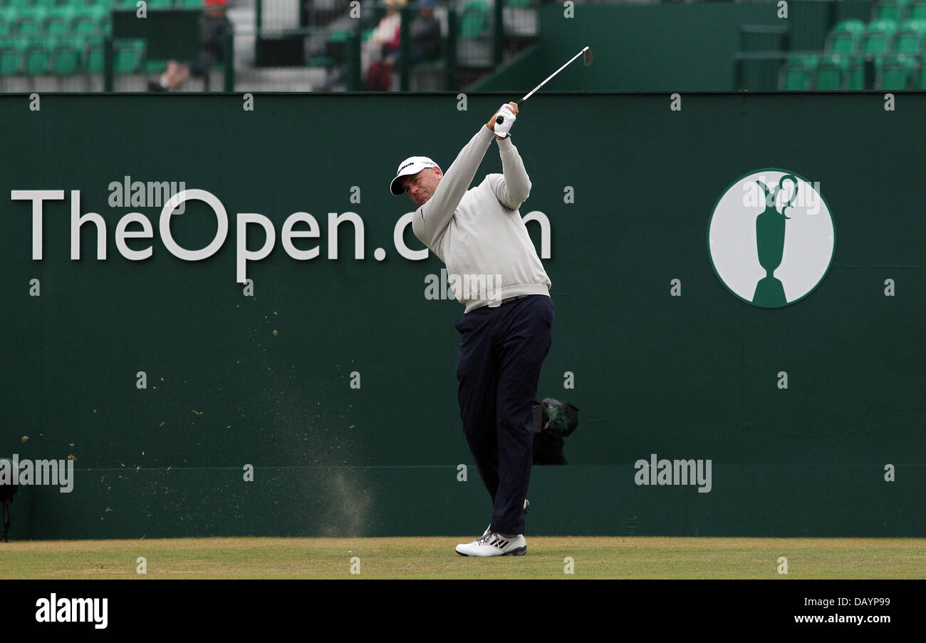 Muirfield, East Lothian, Scozia. 21 Luglio, 2013. American Stewart Cink in azione durante il quarto e ultimo round dell'Open di Golf da Campionato Muirfield. Il 2013 Open Championship è stato il 142th Open Championship tenutosi 18-21 luglio a Muirfield Golf Links in Gullane, East Lothian, Scozia. Credito: Azione Sport Plus/Alamy Live News Foto Stock