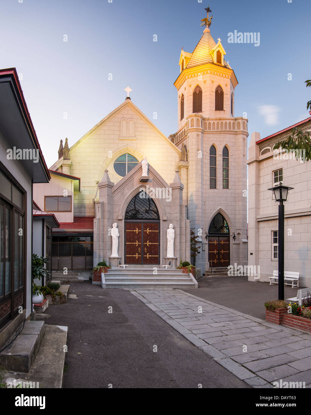 Motomachi chiesa cattolica. La chiesa risale al 1877. Foto Stock