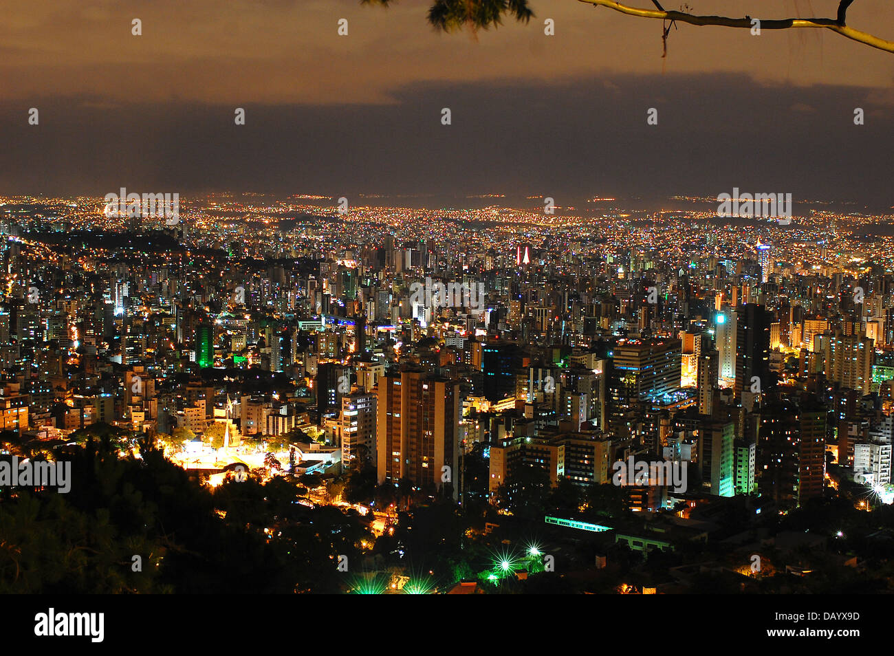 Belo Horizonte di notte . Foto Stock