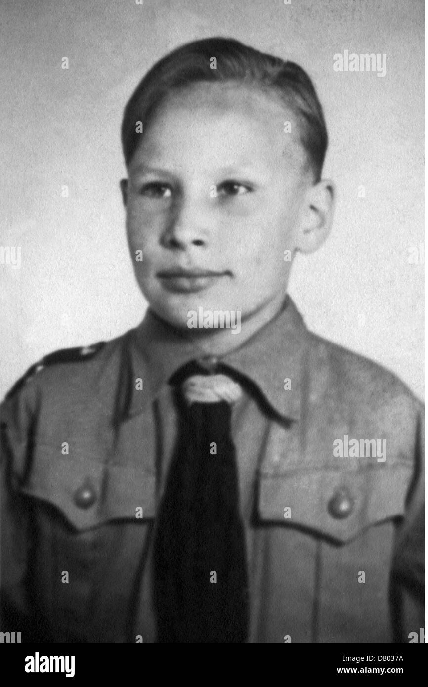 Nazional socialismo, organizzazioni, Hitler Youth (Hitlerjugend, HJ), German Youth (Deutsches Jungvolk, DJ), boy, ritratto, 1943, Additional-Rights-Clearences-Not Available Foto Stock