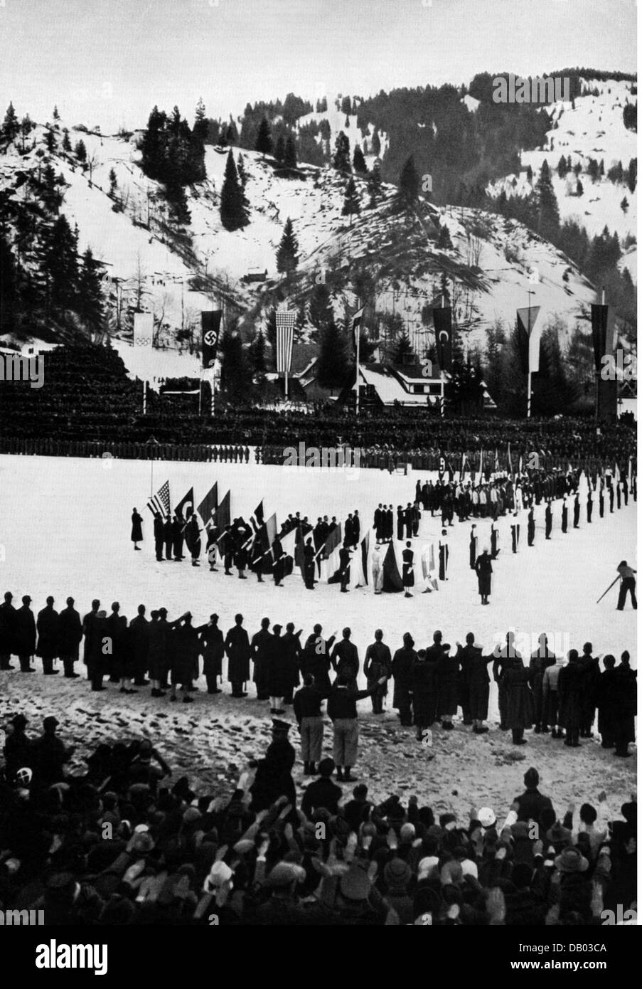 Sport, Giochi Olimpici, Garmisch-Partenkirchen 6.2.- 16.2.1936, diritti-aggiuntivi-non-disponibili Foto Stock