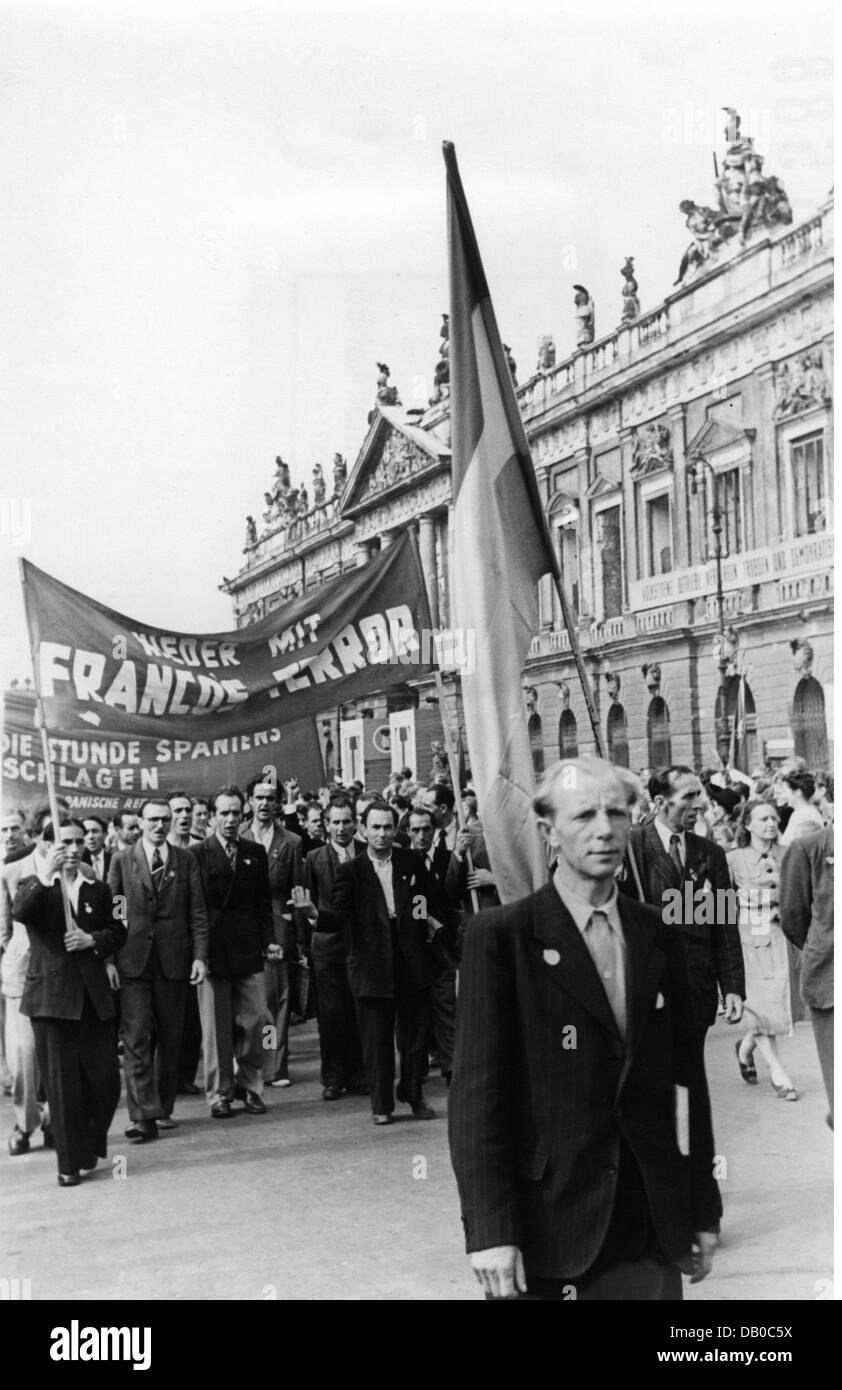 Periodo post-bellico, politica, Germania, raduno politico, giorno delle vittime del fascismo, giardino di piacere, Berlino, 12.9.1948, diritti aggiuntivi-clearences-non disponibile Foto Stock