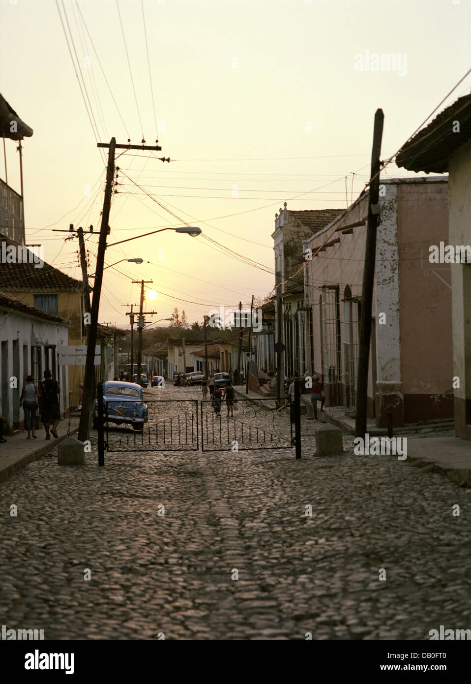 La foto mostra le strade di Trinidad, Cuba, marzo 2004. Foto: Ilan Hamra Foto Stock
