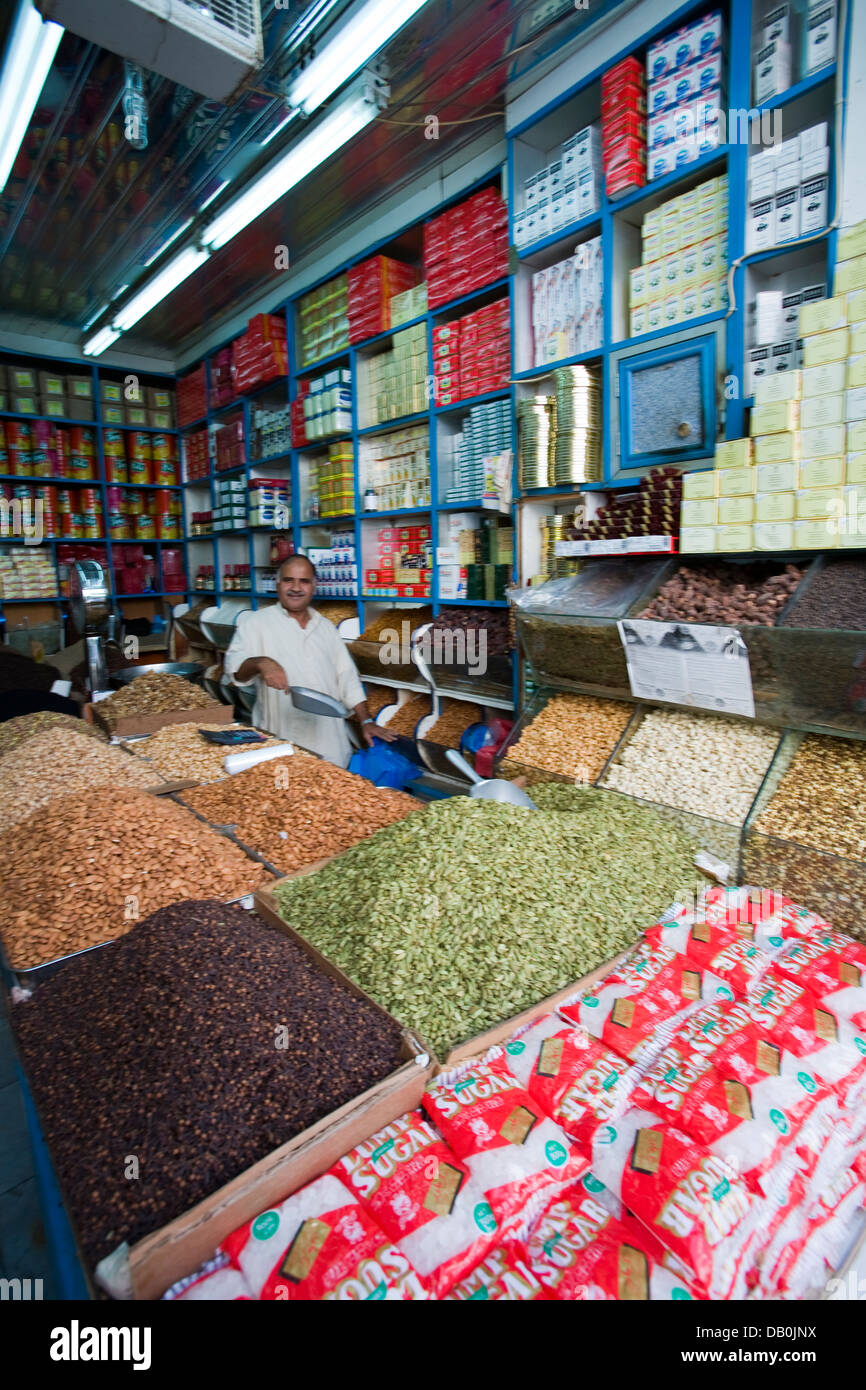 Souq al-Alawi mercato nel vecchio Jeddah (Al-Balad), Gidda, Arabia Saudita. Foto Stock