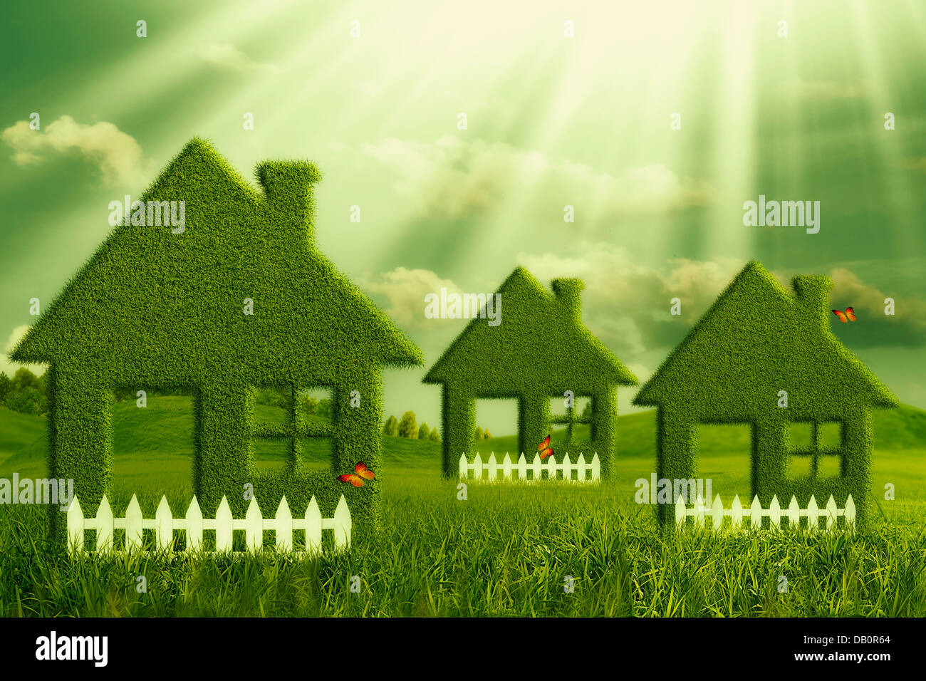 Green House. Abstract gli sfondi ambientali Foto Stock