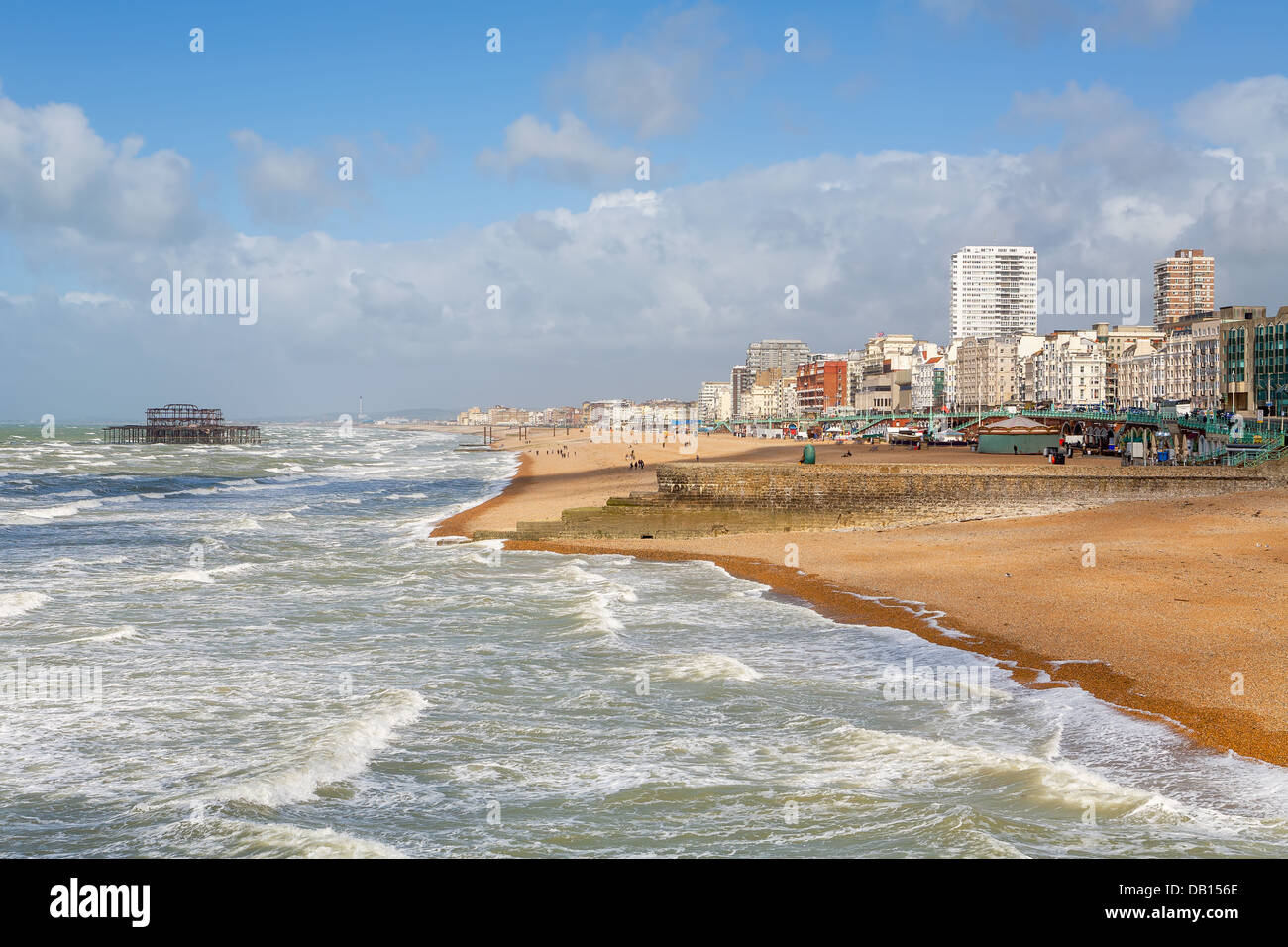 Brighton Seafront. Inghilterra Foto Stock