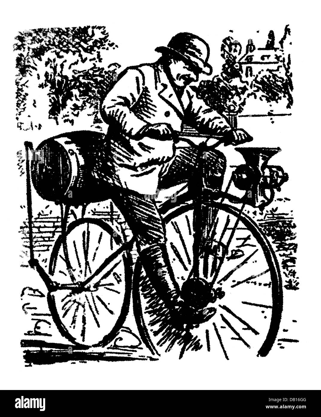 Tecnics, machinery, caricature, modern English coffee macinacaffè, disegno, Germania, circa 1860, Additional-Rights-clearences-not available Foto Stock