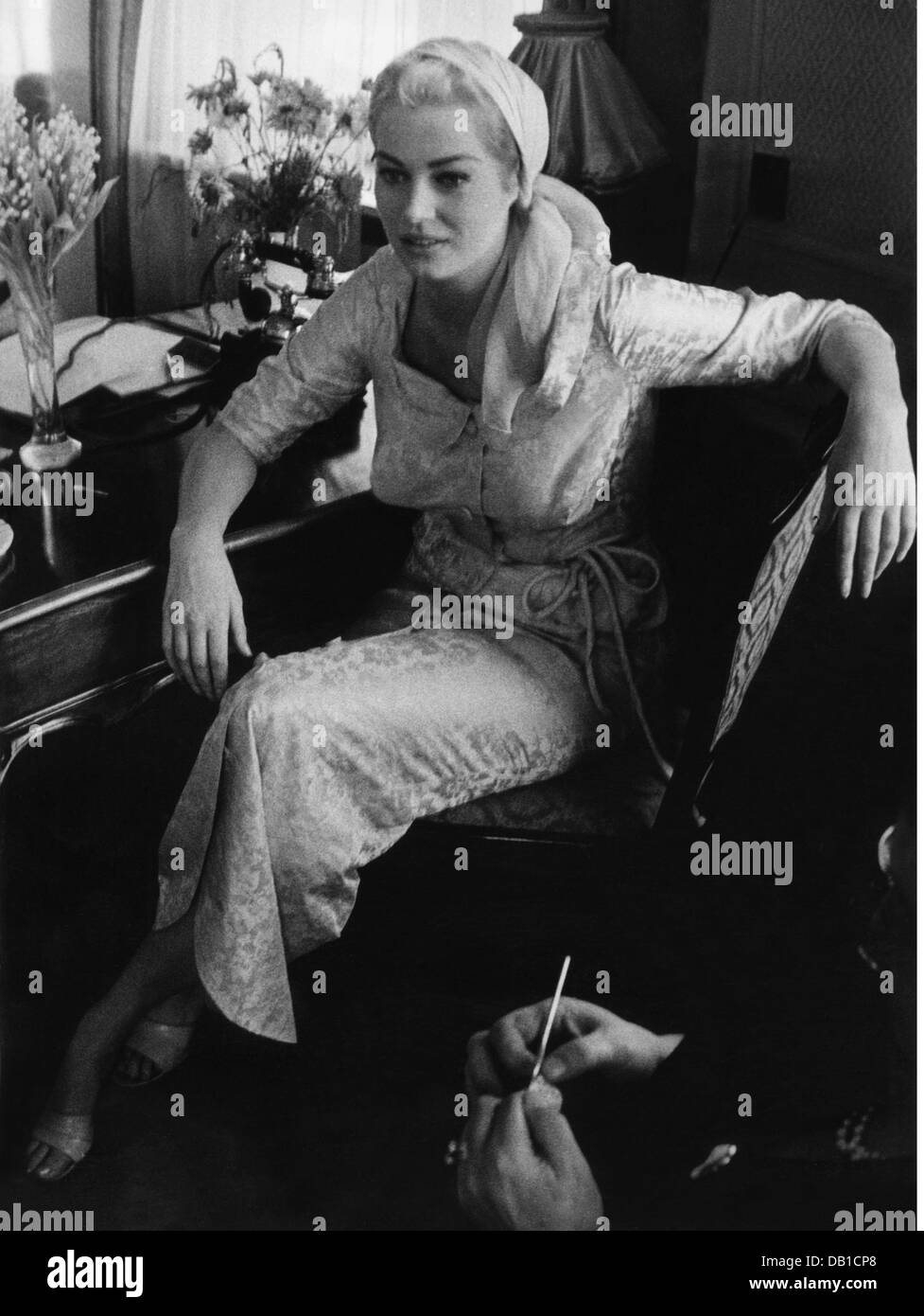 Ekberg, Anita, 29.9.1931 - 11.1.2015, attrice svedese, full length, 1958, Foto Stock