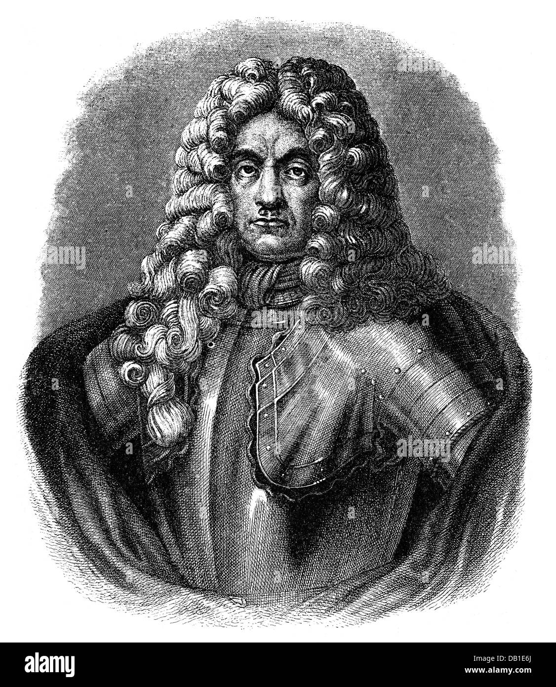 Heister, Sigbert Count, 1646 - 22.2.1718, il generale austriaco, ritratto, incisione su rame, secolo XIX, artista del diritto d'autore non deve essere cancellata Foto Stock