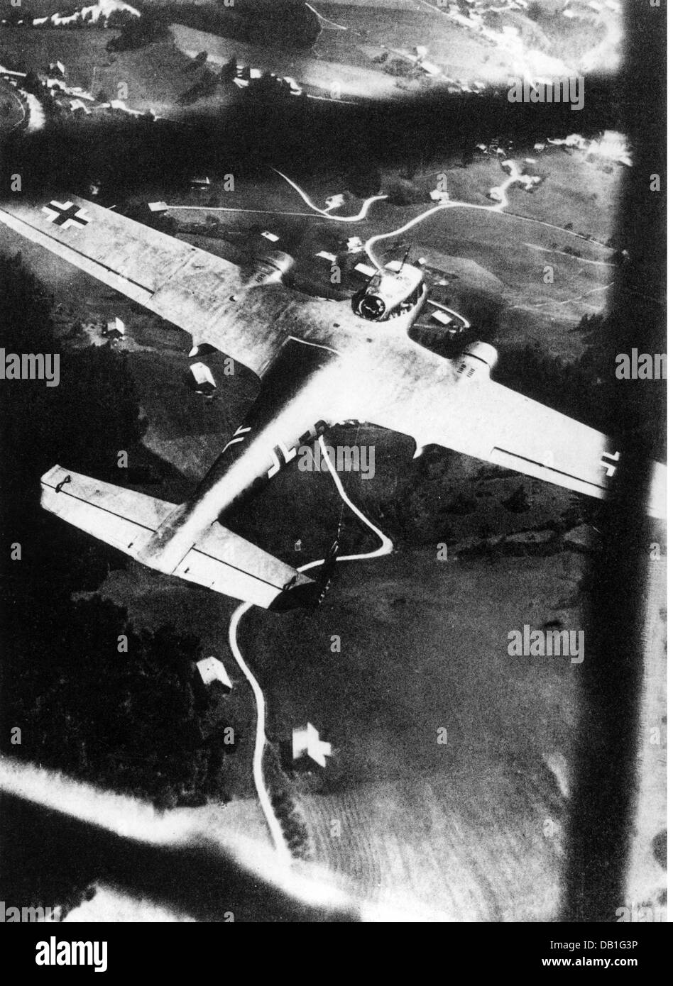 Seconda guerra mondiale / seconda guerra mondiale, guerra aerea, aerei, Dornier do 215 in volo, anni '40, diritti aggiuntivi-clearences-non disponibile Foto Stock