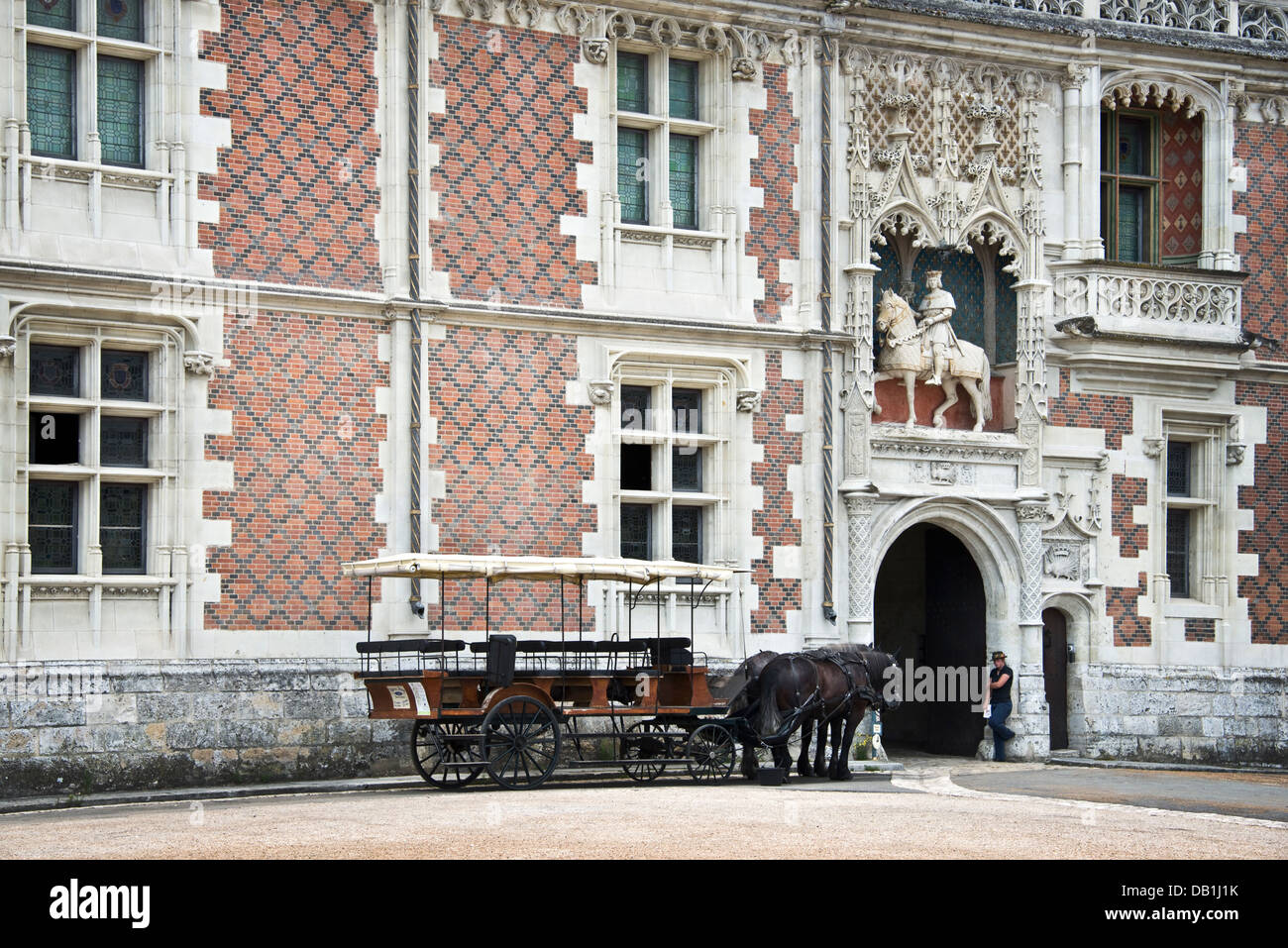 Il Royal Chateau de Blois, il castello di Blois, la Valle della Loira - Francia Foto Stock