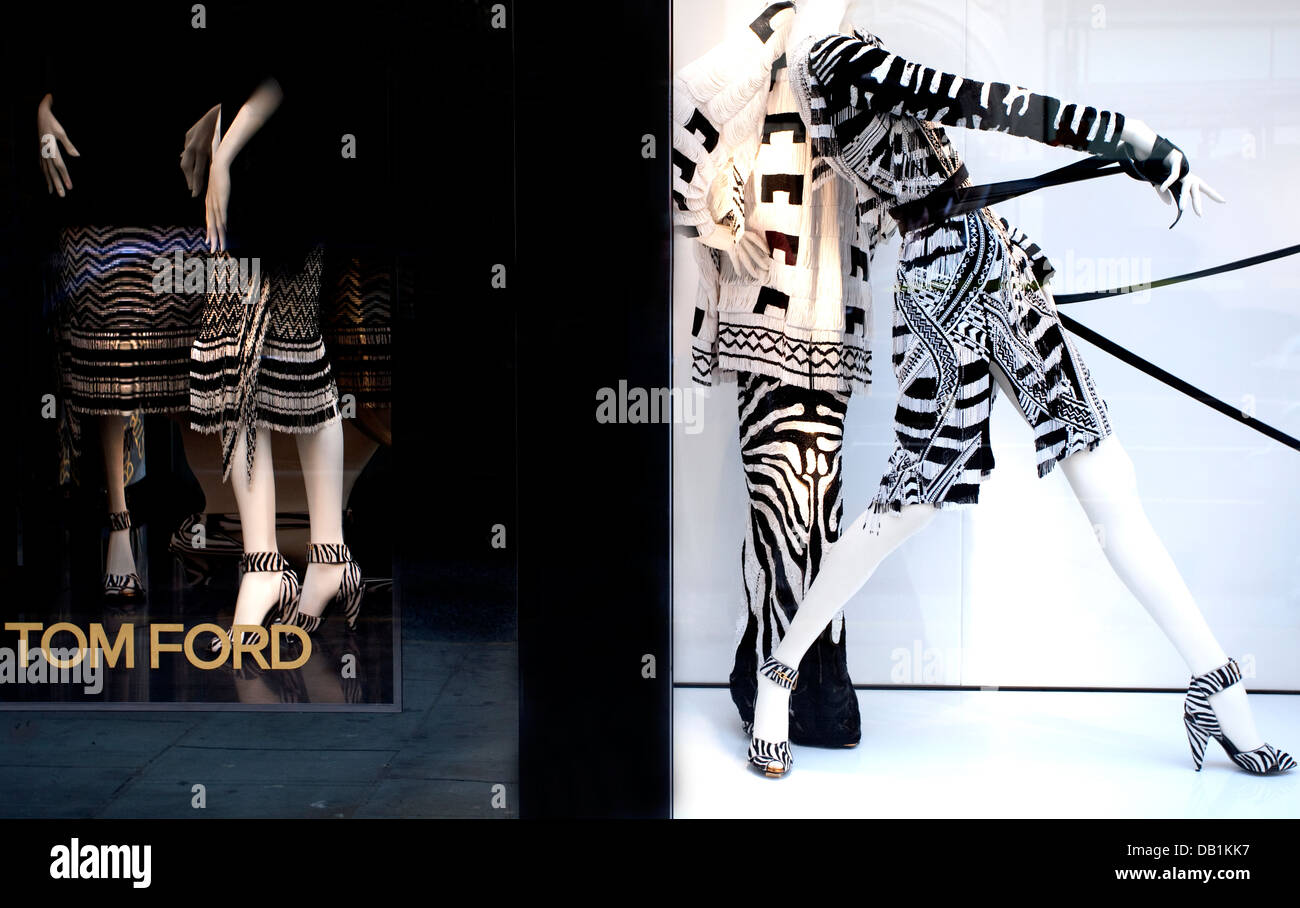 Tom Ford negozio di moda, Knightsbridge, Londra Foto Stock