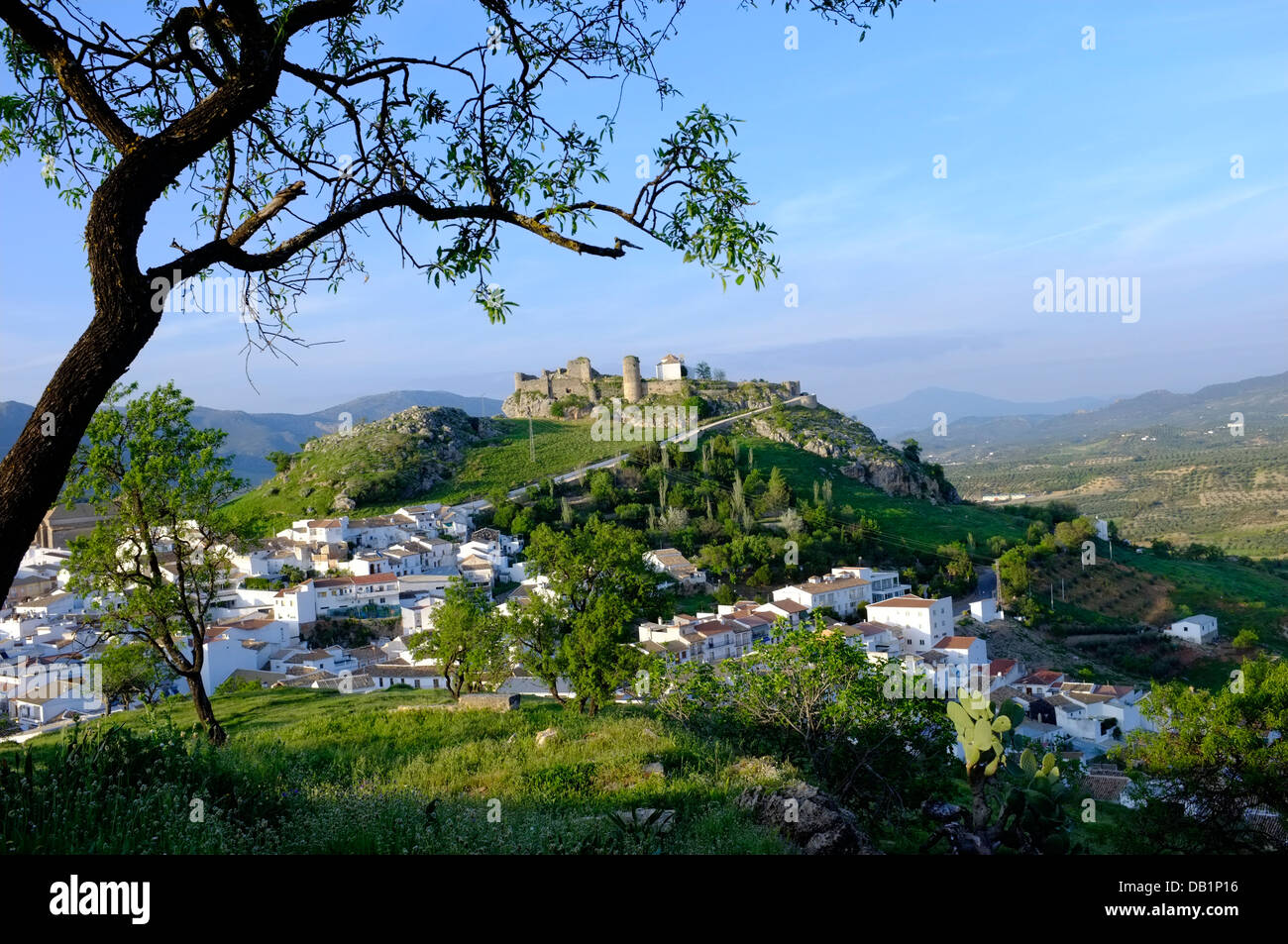 La città di Carcabuey, Andalusia. Spagna Foto Stock