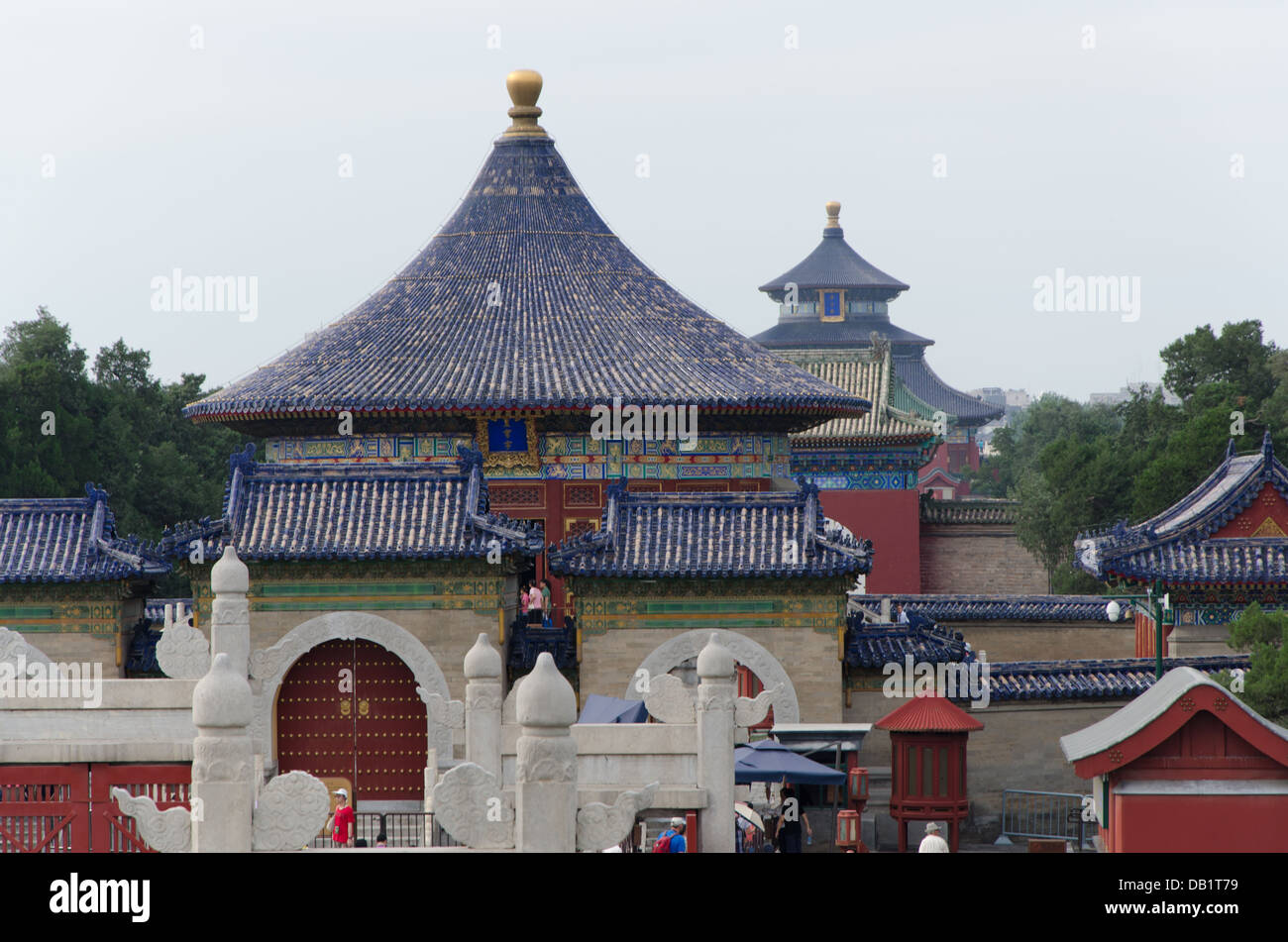 L'asse centrale del Tempio del Paradiso Park a Pechino in Cina Foto Stock
