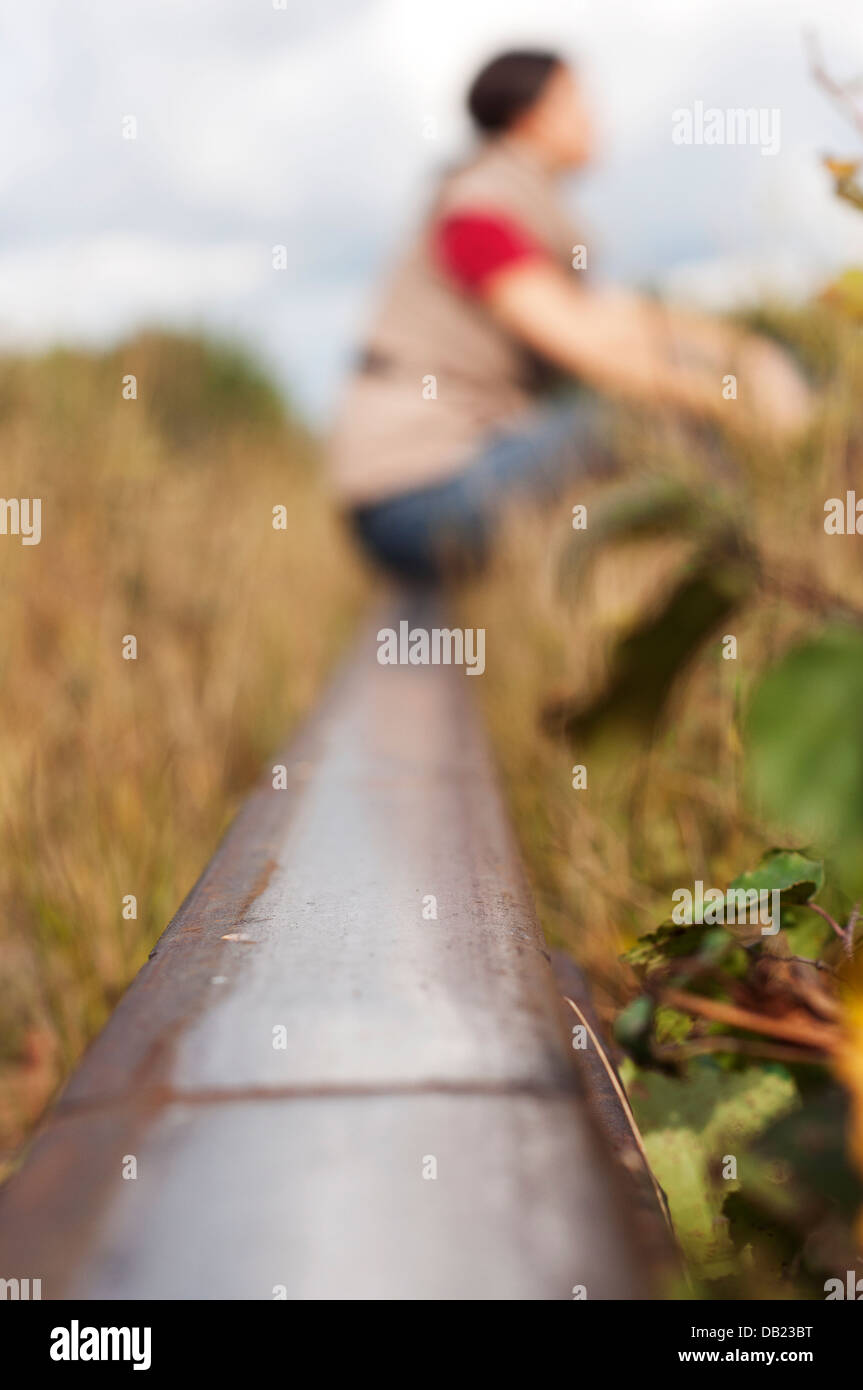 fine della strada Foto Stock