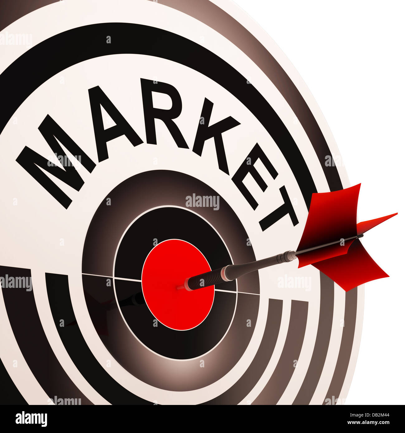 Target di mercato significa il targeting dei consumatori Foto Stock