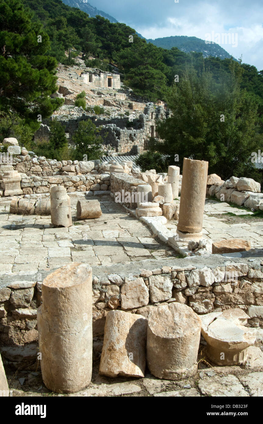 Asien, Türkei, Provinz Antalya, Finike, Finike, Ausgrabungen von Arykanda, Foto Stock