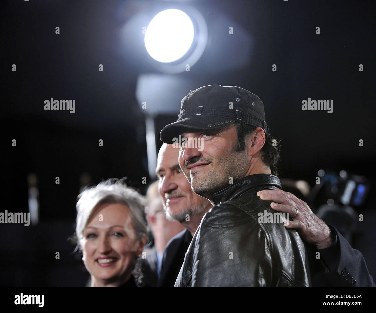 Wes Craven e Robert Rodriguez premiere di 'Scream 4" tenutasi presso il Grauman's Chinese Theater - Gli arrivi di Los Angeles, California - 11.04.11 Foto Stock