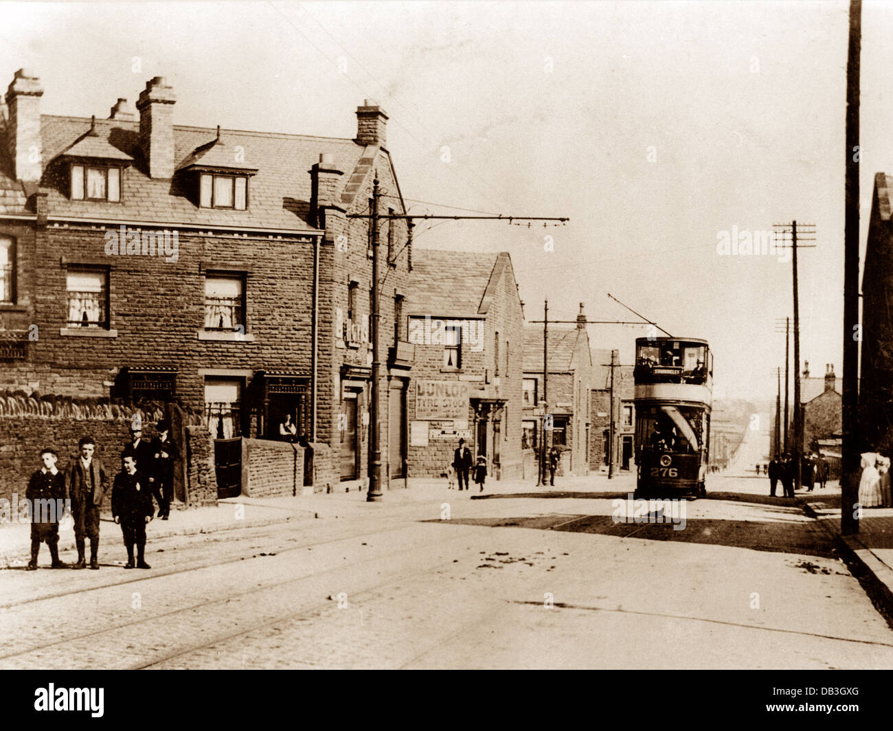 Stanningley Leeds Road primi 1900s Foto Stock