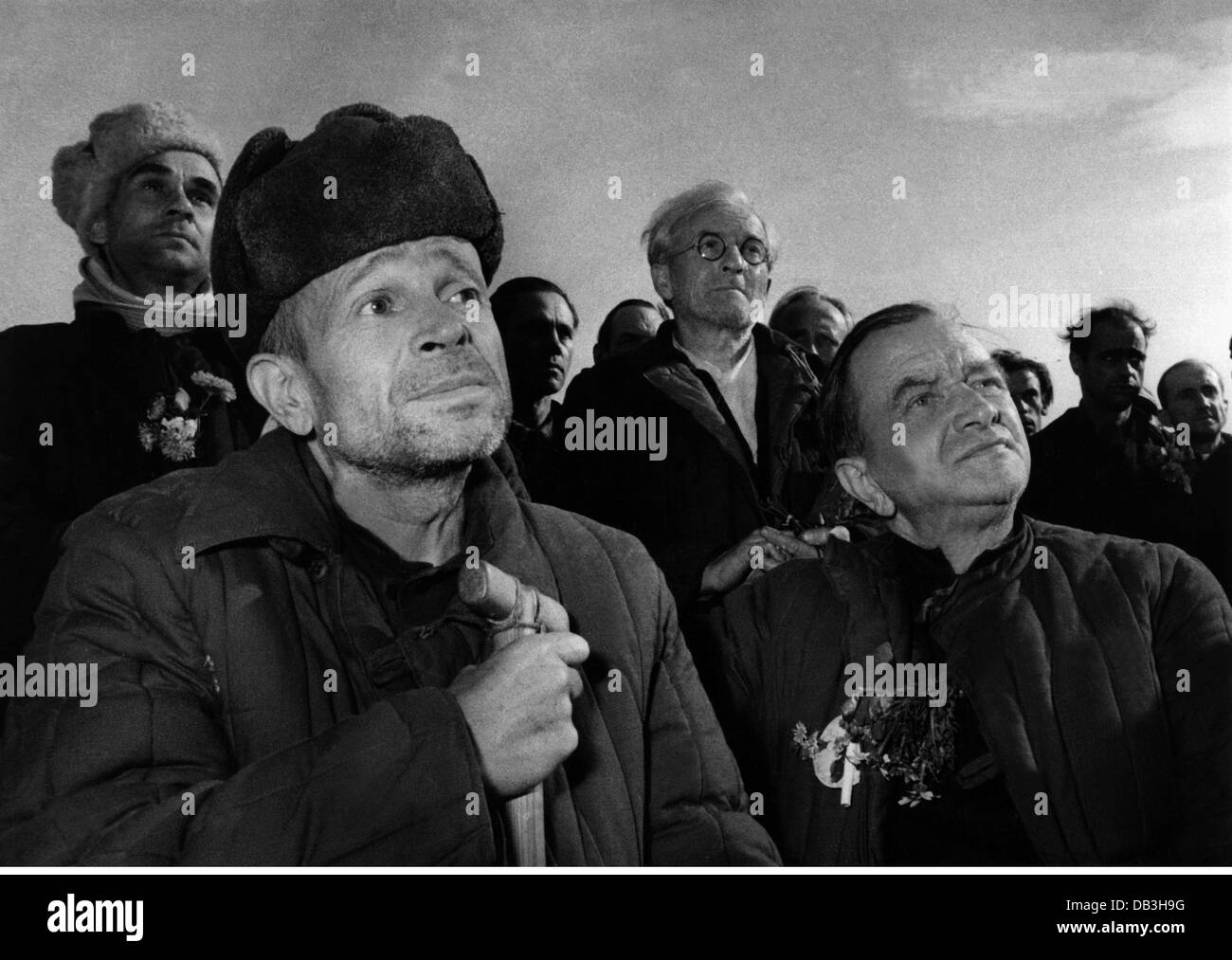 Periodo post-bellico, rimpatriati, Germania, campo Friedland, circa 1950, diritti aggiuntivi-clearences-non disponibile Foto Stock