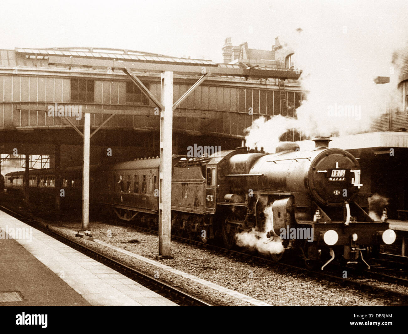 Stoke-on-Trent Stazione ferroviaria eventualmente 1940s Foto Stock