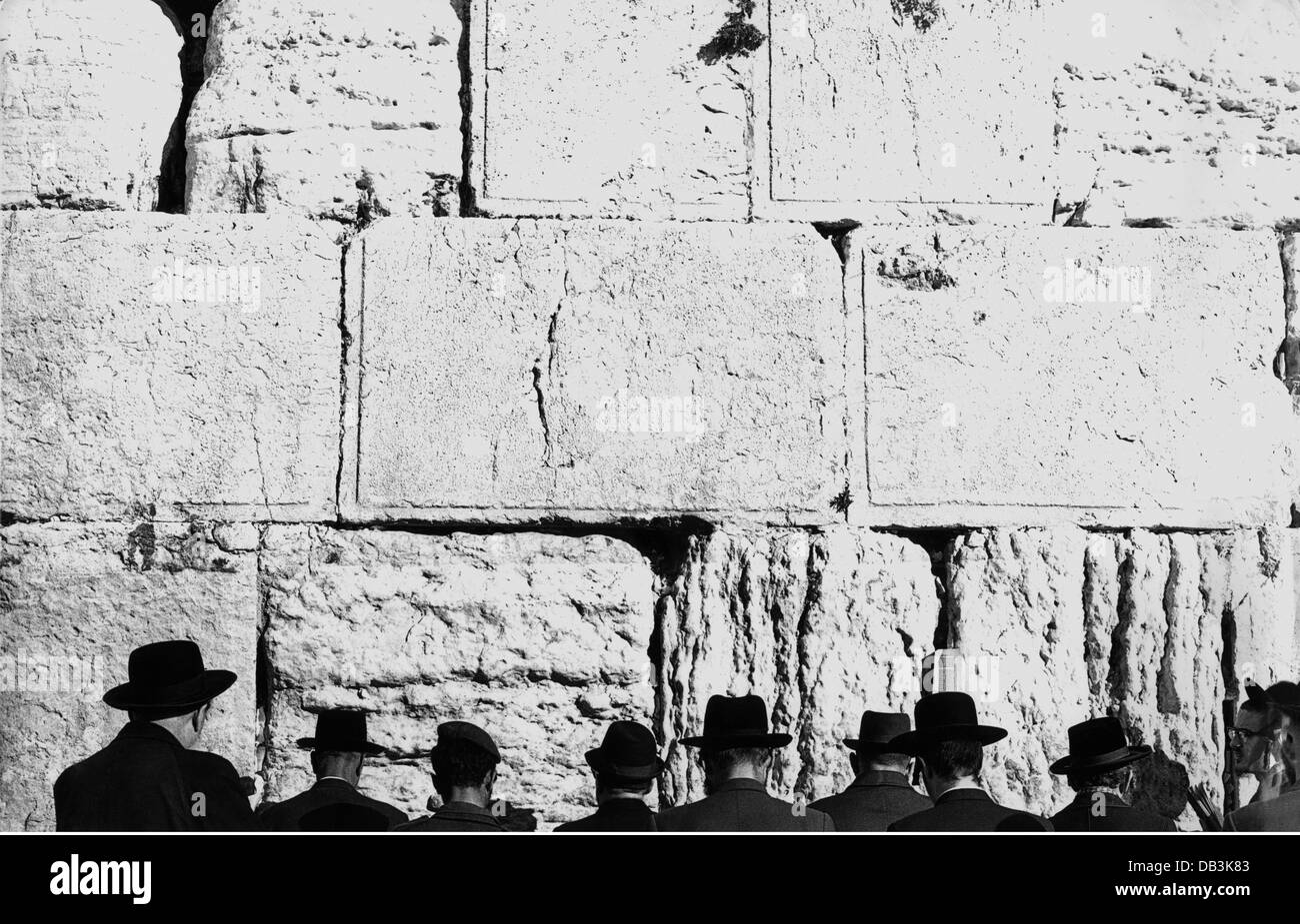Geografia / viaggio, Israele, Gerusalemme, luoghi, al Muro del Pianto, anni settanta, diritti aggiuntivi-clearences-non disponibile Foto Stock