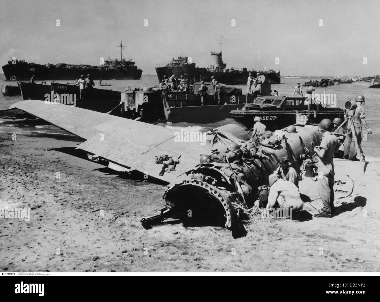 Eventi, seconda guerra mondiale / seconda guerra mondiale, Pacifico, Filippine, Luzon, testa di ponte al Golfo di Lingayen, gennaio 1945, Additional-Rights-Clearences-Not Available Foto Stock
