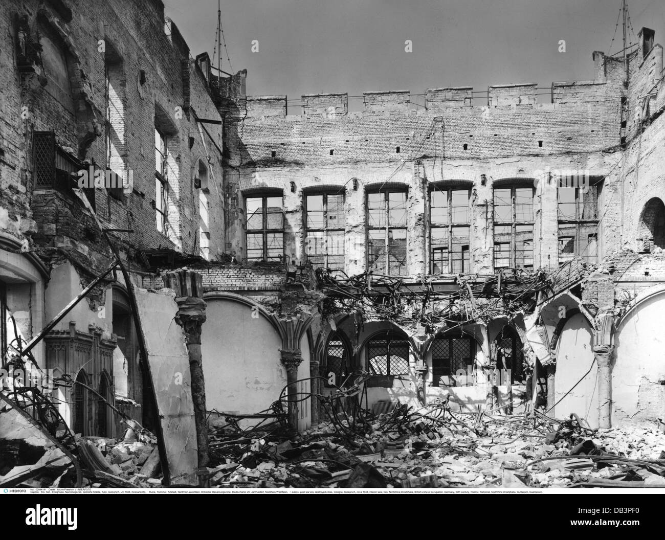 Eventi, era post-bellica, città distrutte, Colonia, Gürzenich, circa 1948, diritti aggiuntivi-clearences-non disponibile Foto Stock